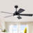 52" Modern 5-blade Downrod Ceiling Fans With Lights And Remote-1060924667