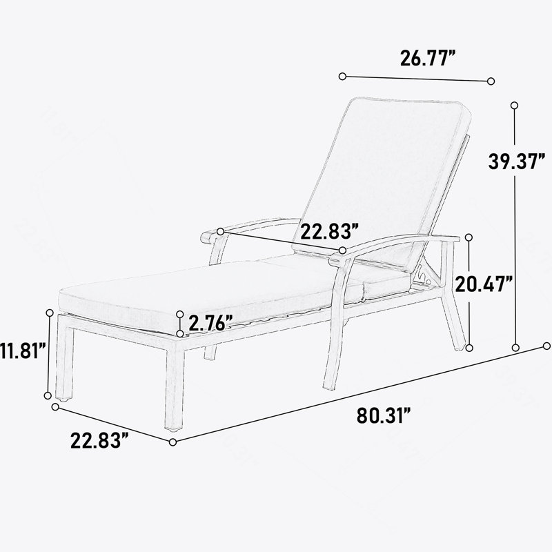 Aluminium Cast Lounge Chair