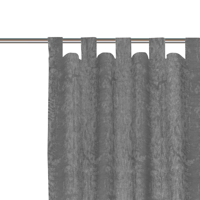 Arna Room Darkening Curtains, 245cm H x 135cm W, Grey