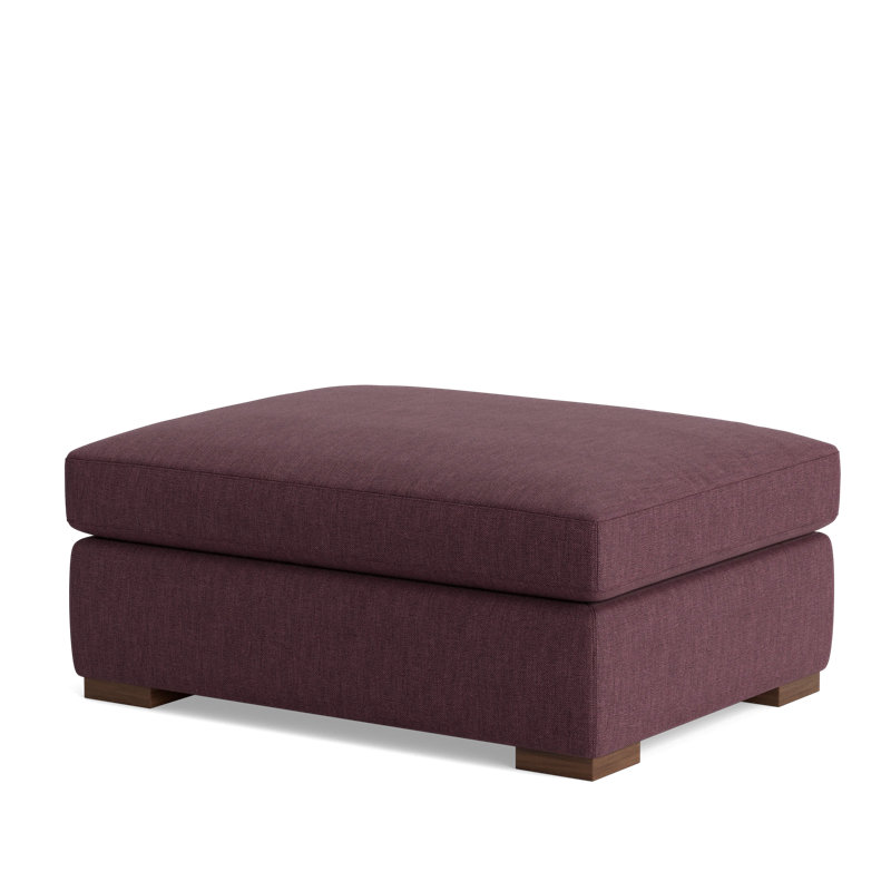 Lucca Ottoman, Performance Weave - Aubergine