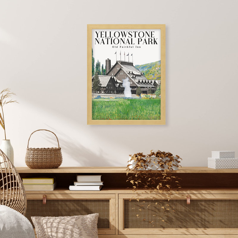 «Old Faithful Yellowstone National Park» sur papier, Naturel