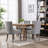 A&a furniture ultra side dining chairs | set of 2 | thickened fabric, solid wood legs | bronze nailhead-497689671-498990614