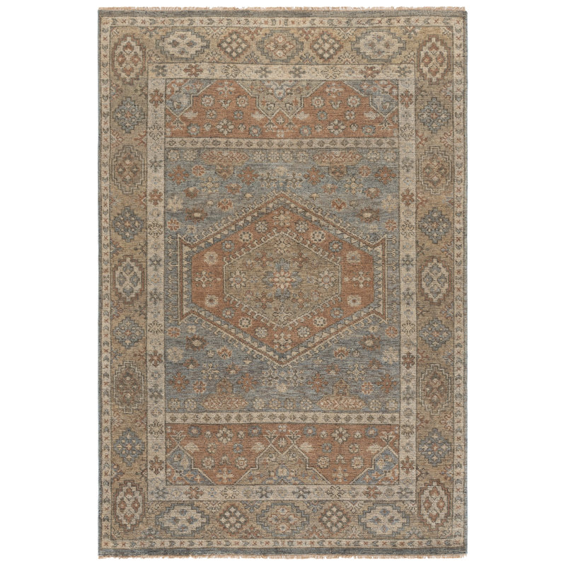 90% laine noué à la main Izmir Tapis oriental 10% coton, Rectangle 6 pi 0 po x 9 pi 0 po