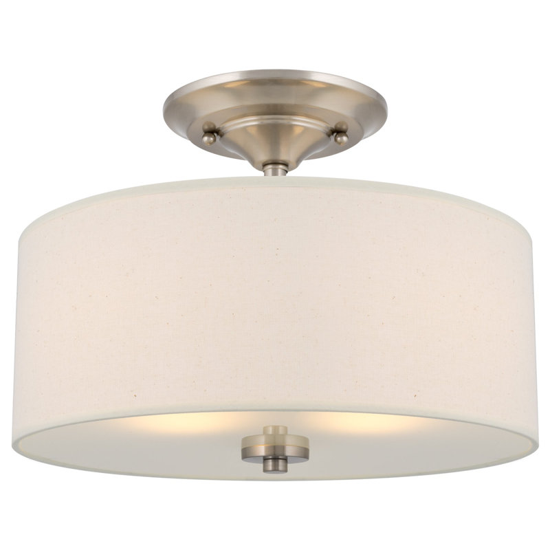 Brightman Fabric Semi Flush Mount