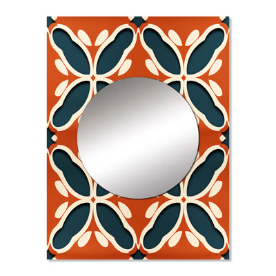 Terra Cotta Trellis Charm - Bohemian & Eclectic Mirror Wall Decor MTMIR129607