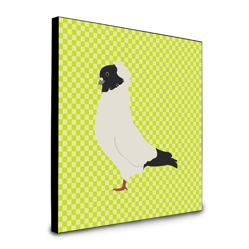 « noun pigeon », art encadré Sandrine, Vert