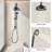 Shower Head With Handheld Shower System With 8" Rainfall Shower Head, Dual Shower Combo