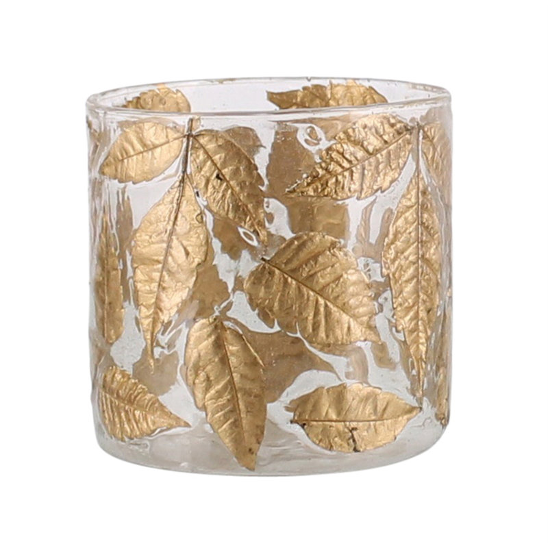 Glass Tabletop Votive Holder, 4" H x 4" W x 4" D