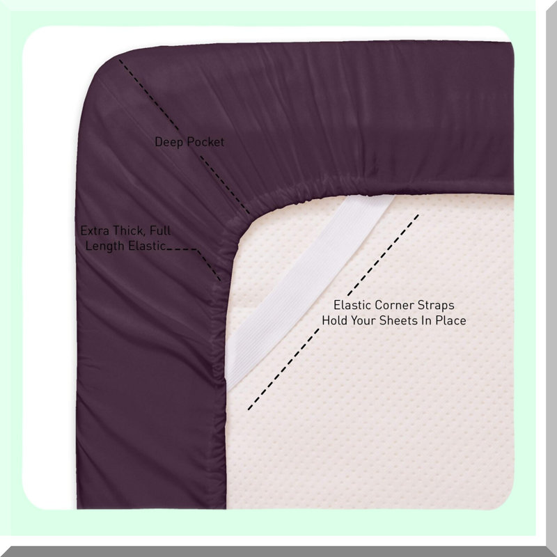 Supreme Soft Luxury RV Short Queen Sheets - Deep Pocket Wrinkle Free Hypoallergenic Bedding - Over 40 Colors - RV Short Queen Size