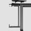 Bureau assis-debout électrique de 65 pouces, réglable en hauteur, à 4 pieds, avec système de gestion des câbles et support pour PC, noir.