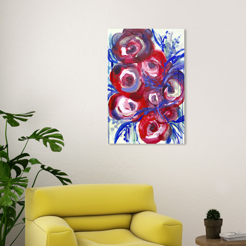 «Patriotic Bouquet», reproduction sur toile tendue, H 30 po x l 20 po x P 0,8 po