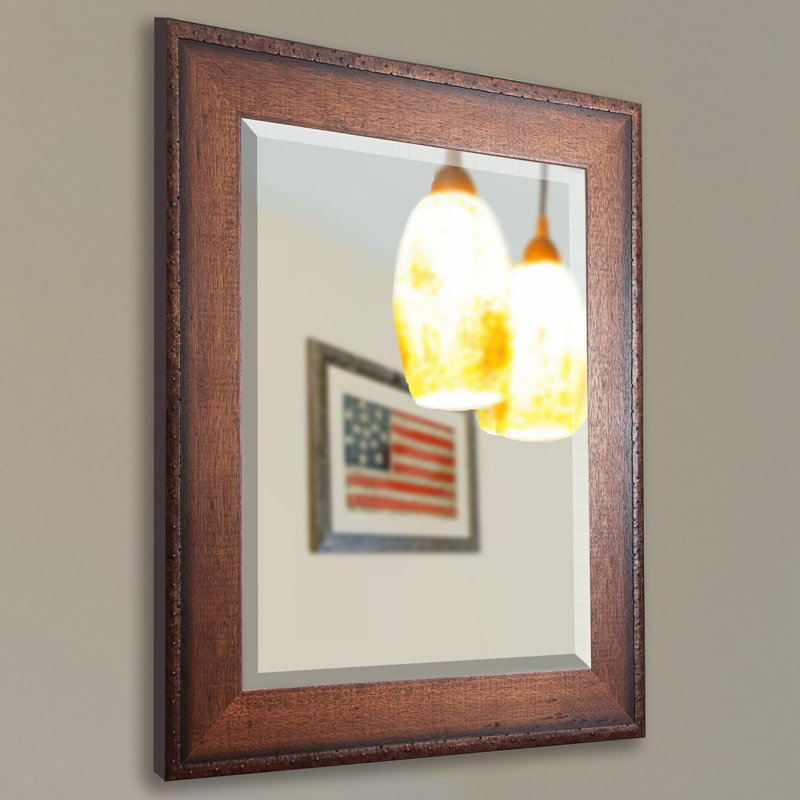 Solid Wood Flat Mirror, 38.5" H x 34.5" W