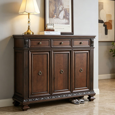 Armoire à chaussures sculptée de style américain