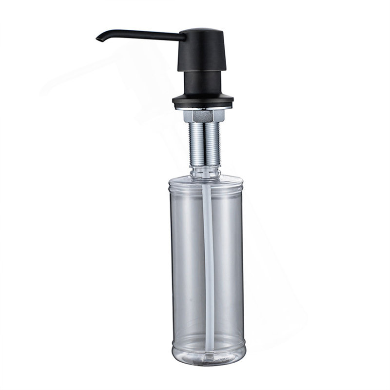 Soap Dispenser For Kitchen Sink, Refill From The Top Bar Sink Soap Dispenser, Black(1 Pack)