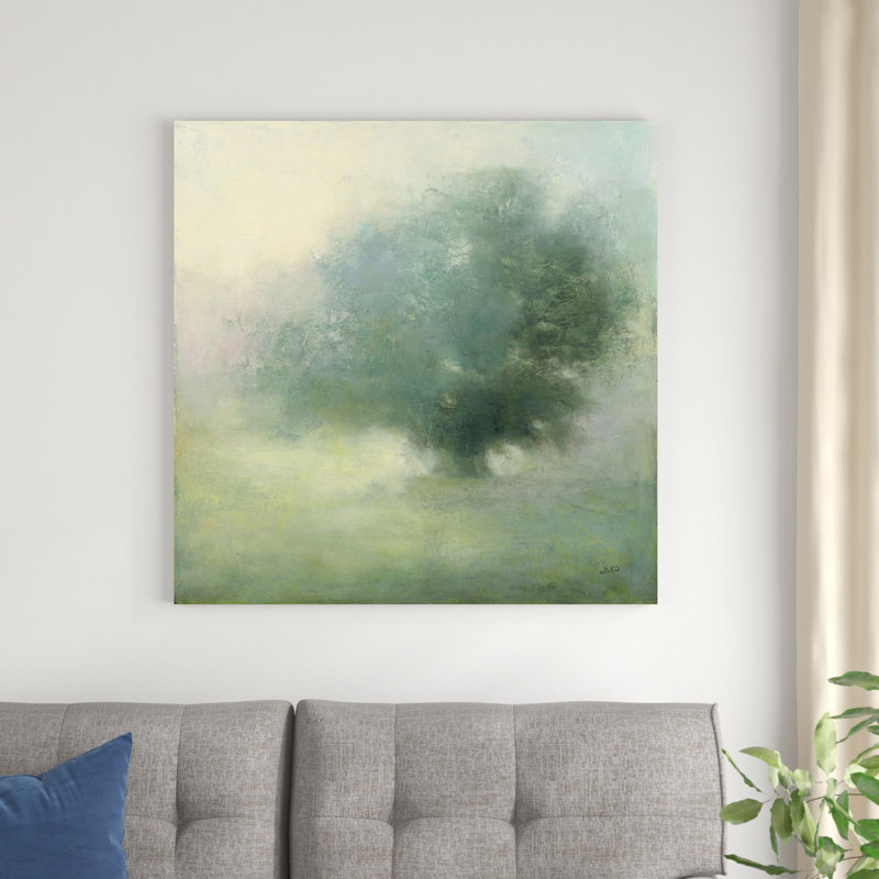 "Morning Haze" par Julia Purinton - peinture sur toile tendue, H 36 po x l 36 po