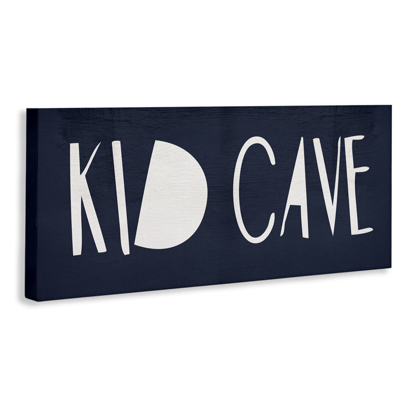 Minimal Rustic Kid Cave by Daphne Polselli - Textual Art Print, 13" H x 30" W
