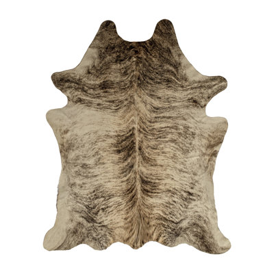 Tapis zèbre en peau de vache Abhinav