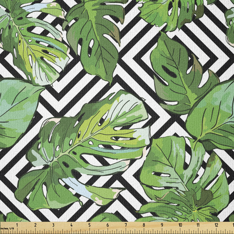Christylee Macro Palm Leaves on Minimalist Botany Multi-Purpose Fabric