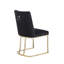 Chaises de salle à manger, chaise d'appoint rembourrée en velours, pieds en métal-2054760520