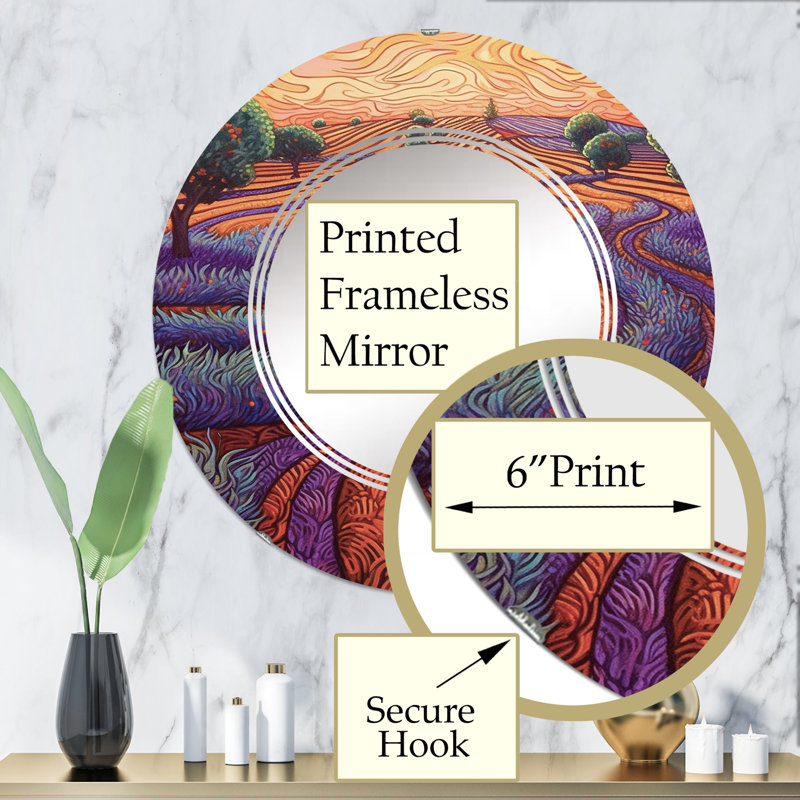Miroir mural Geonaa, 32 po x 32 po