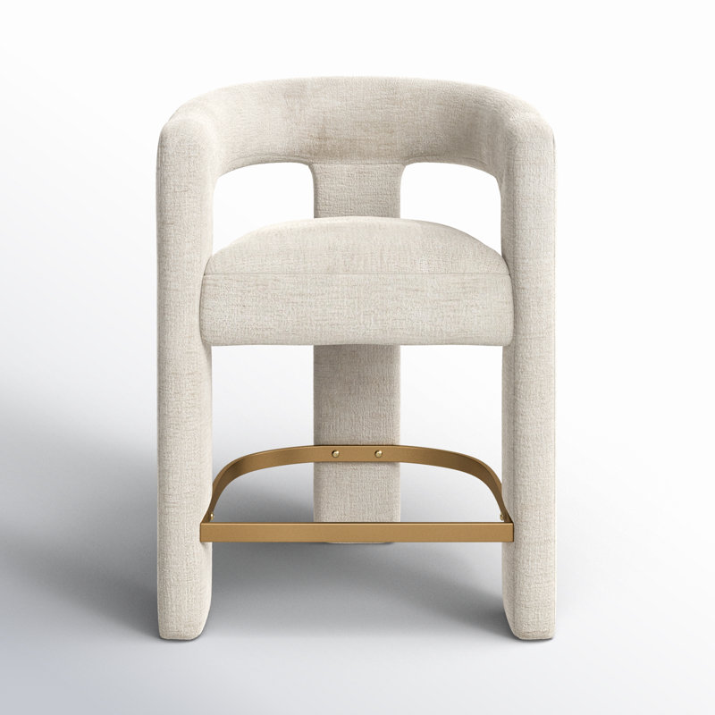 Darlington 24'' Counter Stool, Gwen Natural Beige Microsuede