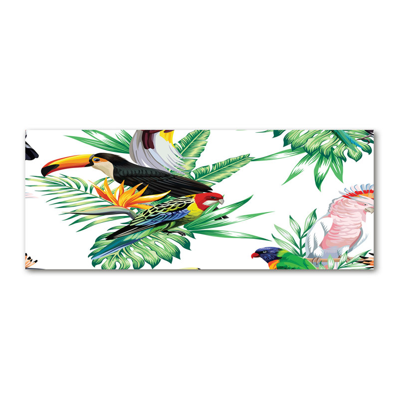 Tropical Birds - Wrapped Canvas Print