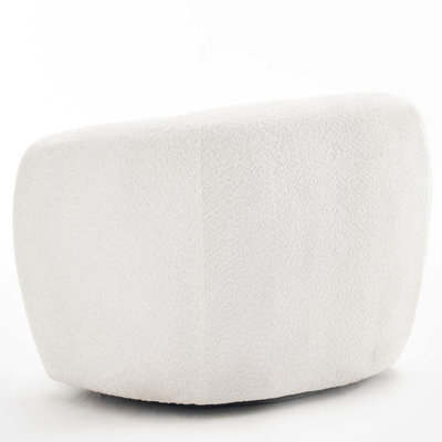 Munehito Upholstered Swivel Barrel Chair