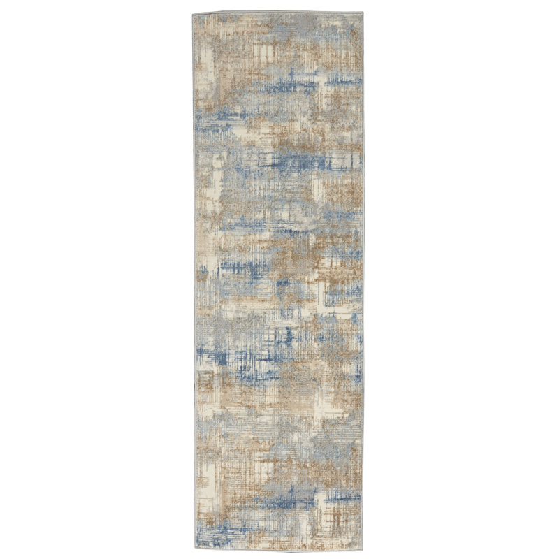Rush Abstract Area Rug, Runner 69 x 221cm