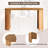 Wooden 60-Inch Console Table Decorated with Wooden Balls-363194238