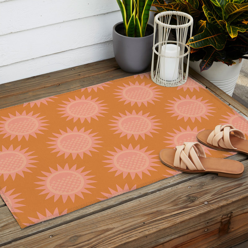 Tapis rectangulaire Deasia avec envers antidérapant, Rectangle 2 pi x 3 pi