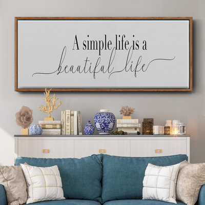 Simple Simple Life - toile encadrée