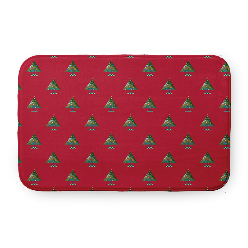 Napperon Crazy Christmas, Rouge