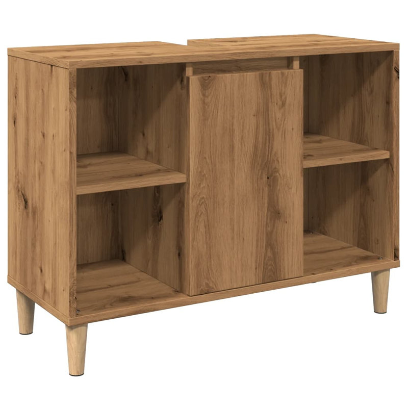 Skagway Sink Cabinet 80x33x60 cm Engineered Wood, Old Wood