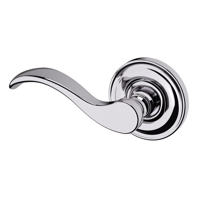 5455V Wave Single Dummy Door Lever with 5048 Rose