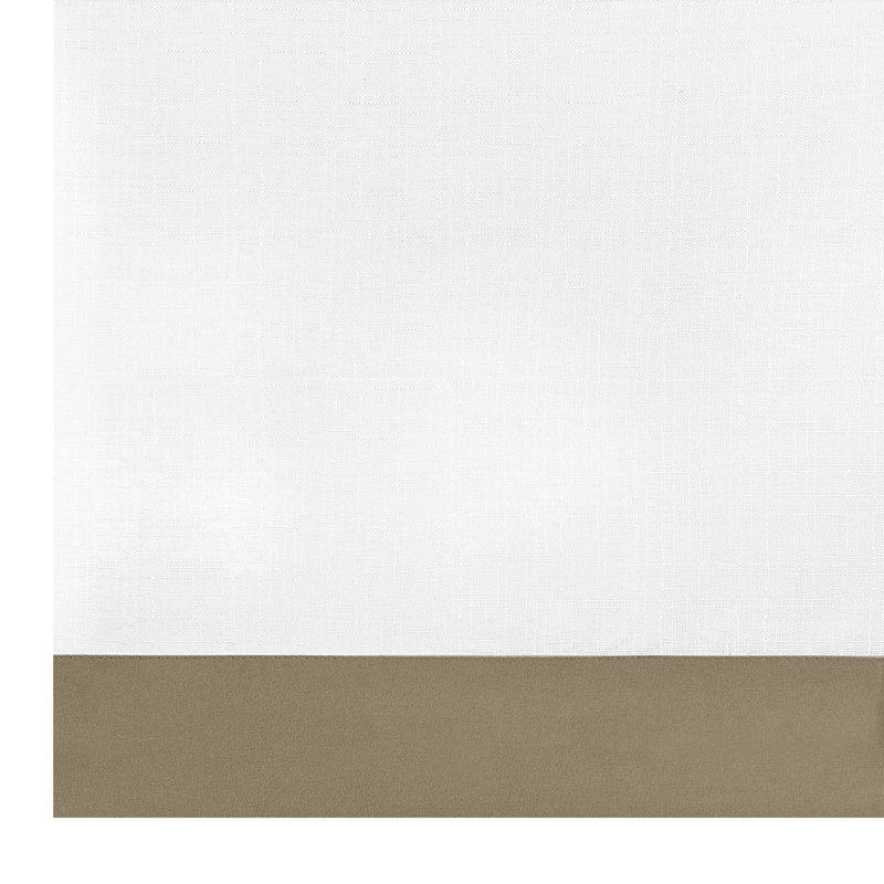 Tailored Kitchen Curtain, Tan, 14" H x 58" W