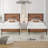 Sakari 2 Set Rustic Farmhouse Bed Frame, 2Pcs Twin Size Metal Platform Bedframe with Wood Headboard, Mattress Foundation with Heavy Duty Metal Slats Support, No Box Spring Needed-57770344