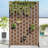 6 ft. H x 4 ft. W Metal Privacy Screen Fence Panel Square Pattern-1008402995