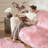 Daruis Faux Sheepskin Fur Shag Washable Rug in Soft Pink-1333978362