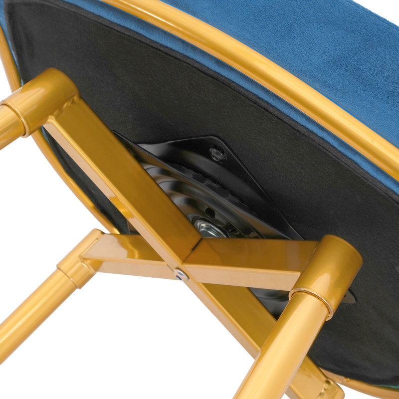 2Pcs Swivel Counter Height Bar Stools,31.5"Bar Height Stools With Hand-Woven Backrest & Gold Metal Legs,Low Back Upholstered Kitchen Chairs With Footrest