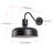 1-Light matte black circular dimmable wall lamp-281885918