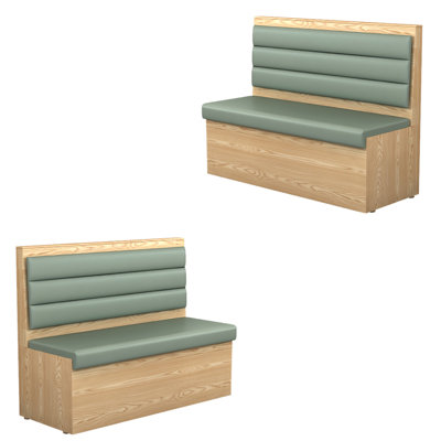 Modern Fashion Simple Cafe Bench Faux Leather Upholstered Bench