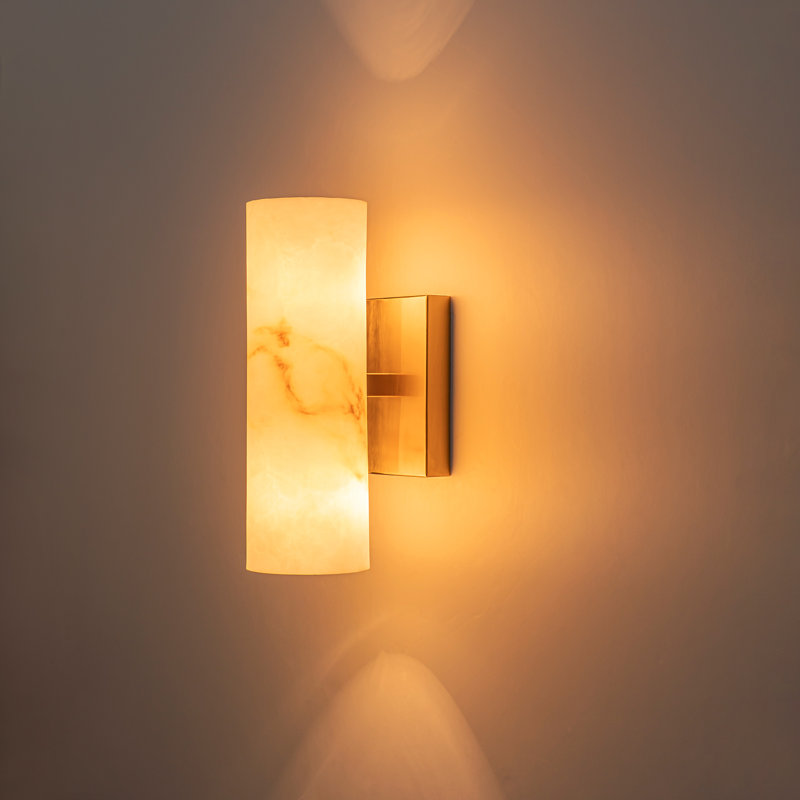Alabaster Glass Wall Sconce