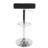 Contemporary Adjustable Barstool In Black Pu Leather By  - Set Of 2-531471933