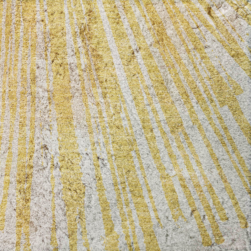 Tapis à poils longs lavable à la machine de qualité supérieure ADS642, Gold, 10' x 14'