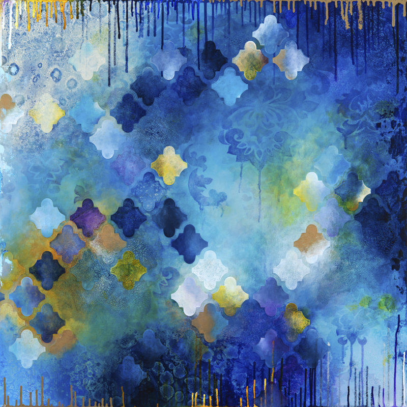 Comely + Courtly II by Heather Robinson - Wrapped Canvas Painting, 76cm H x 76cm W x 3.8cm D