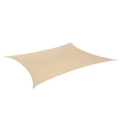 Coolaroo Premium Rectangle Shade Sail Kit 95%; 16''5"X9''11"; Beech
