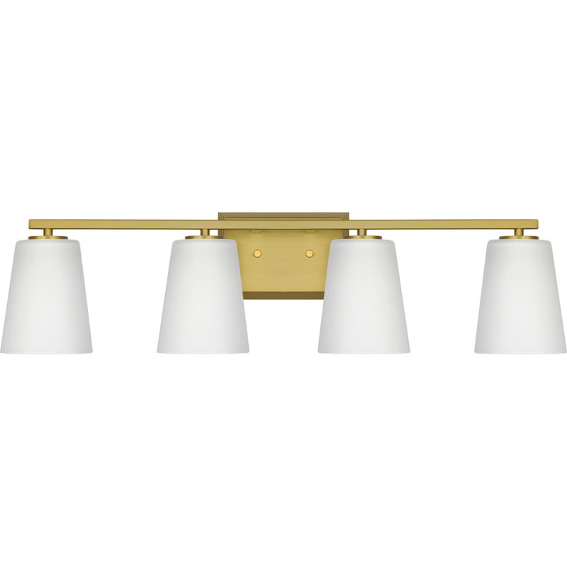 Rozena 4 - Light Dimmable Vanity Light, Brushed Gold, White