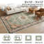 9 po x 12 pi Tapis rétro lavable à poils courts Tapis antidérapant à médaillon oriental pour salon / chambre à coucher-2076513509