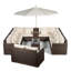 Yancey 5 Seater Rattan Corner Sofa Set