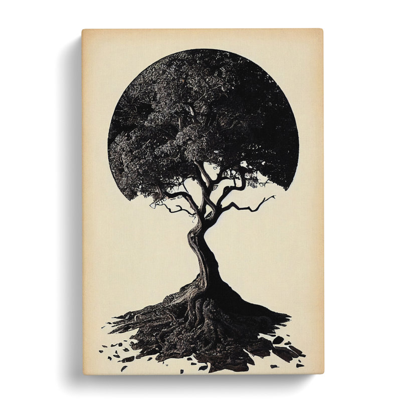 CAN-V0523-2553X Tree Design Vol.1 - Wrapped Canvas Print, 50cm H x 35cm W x 3cm D